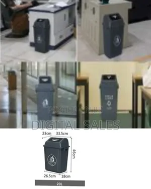 20 Litres Multifunctional Outdoor Large Plastic Trash Can