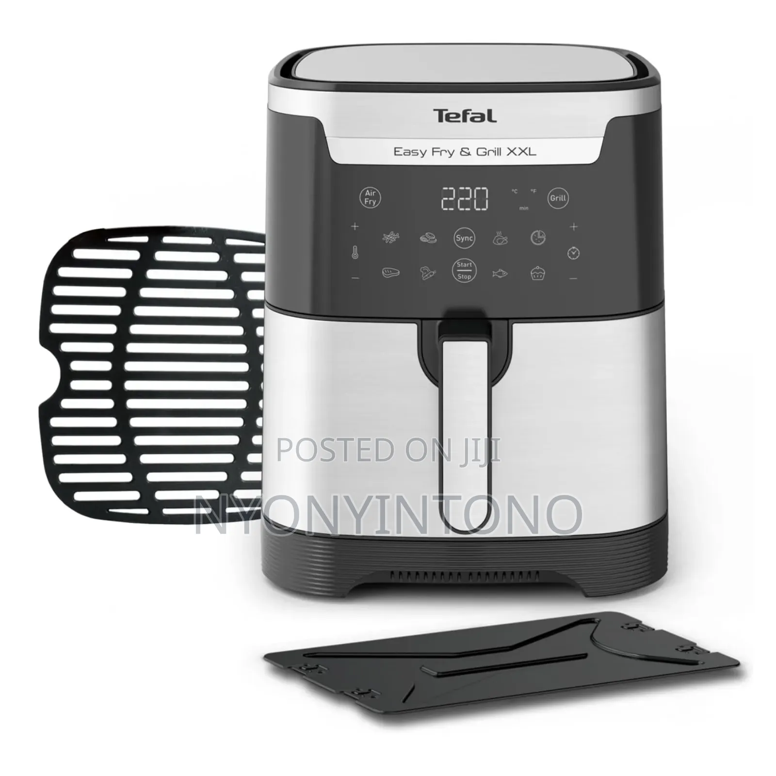 Tefal 6.5l 2-in-1 Digital Air Fryer With Grill Programs Ey801d27