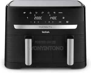 Tefal 8.3l Dual Digital Air Fryer With Programs 2700w Ey901840
