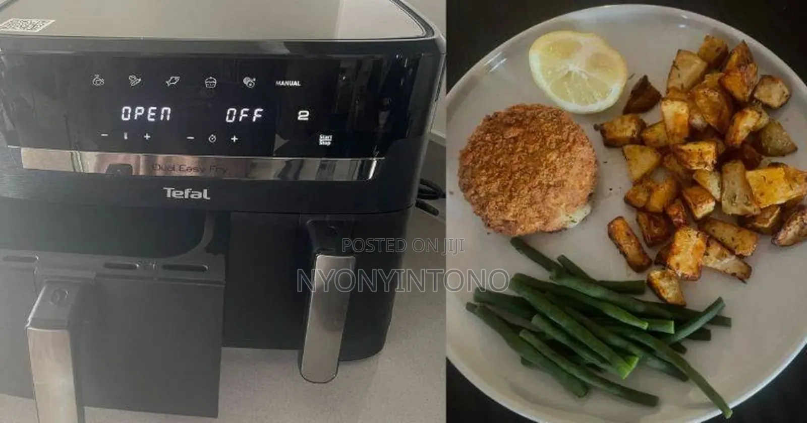 Tefal 8.3l Dual Digital Air Fryer With Programs 2700w Ey901840