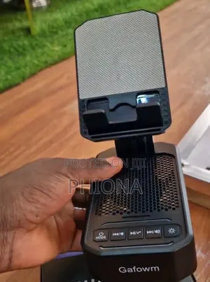 Gafowm F31 Cell Phone Stand With Instant Speakers