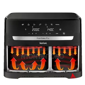 Tefal 11liters Dual Digital Airfryer Program 2700w Ey9428go