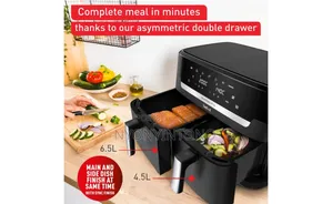 Tefal 11liters Dual Digital Airfryer Program 2700w Ey9428go