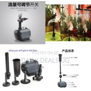 Submersible Pump Pond Fountain Multiple Water Fountain Spray Nozzles