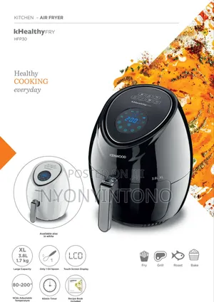 Kenwood 3.8liters 5-in-1 Air Fryer Hfp30bk