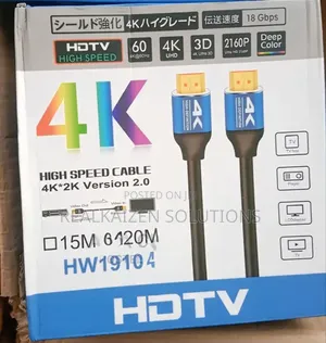 2160p Ultra Hd HDTV Premium High Speed HDTV Cable 15m