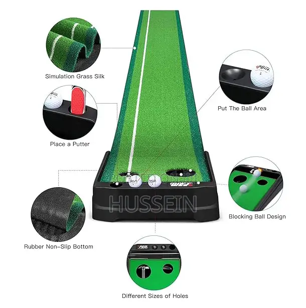 Skade Golf Putting Green Mat With Auto Ball Return System