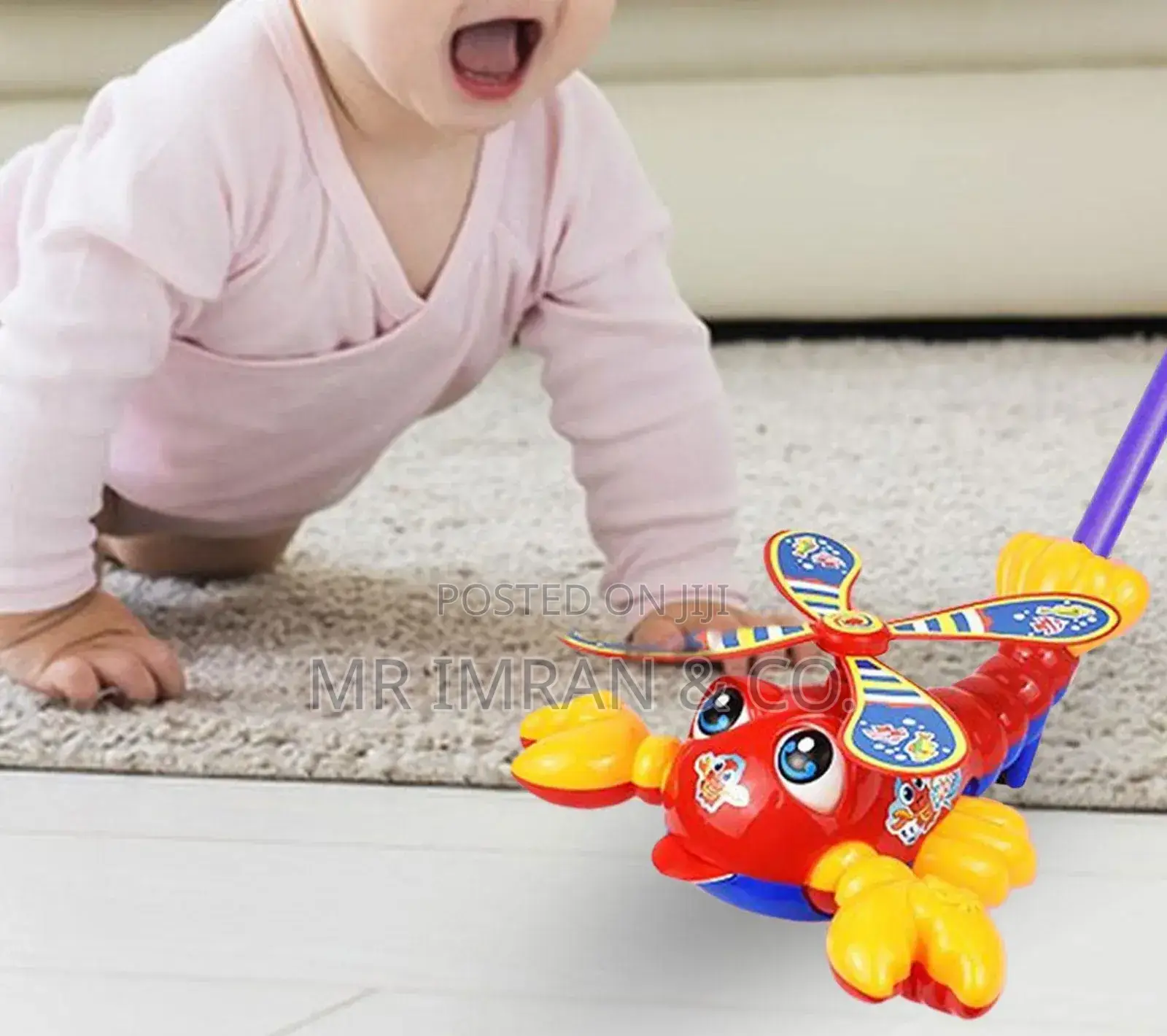 Hand Push Toy Lobster Learning Toys Baby Cart
