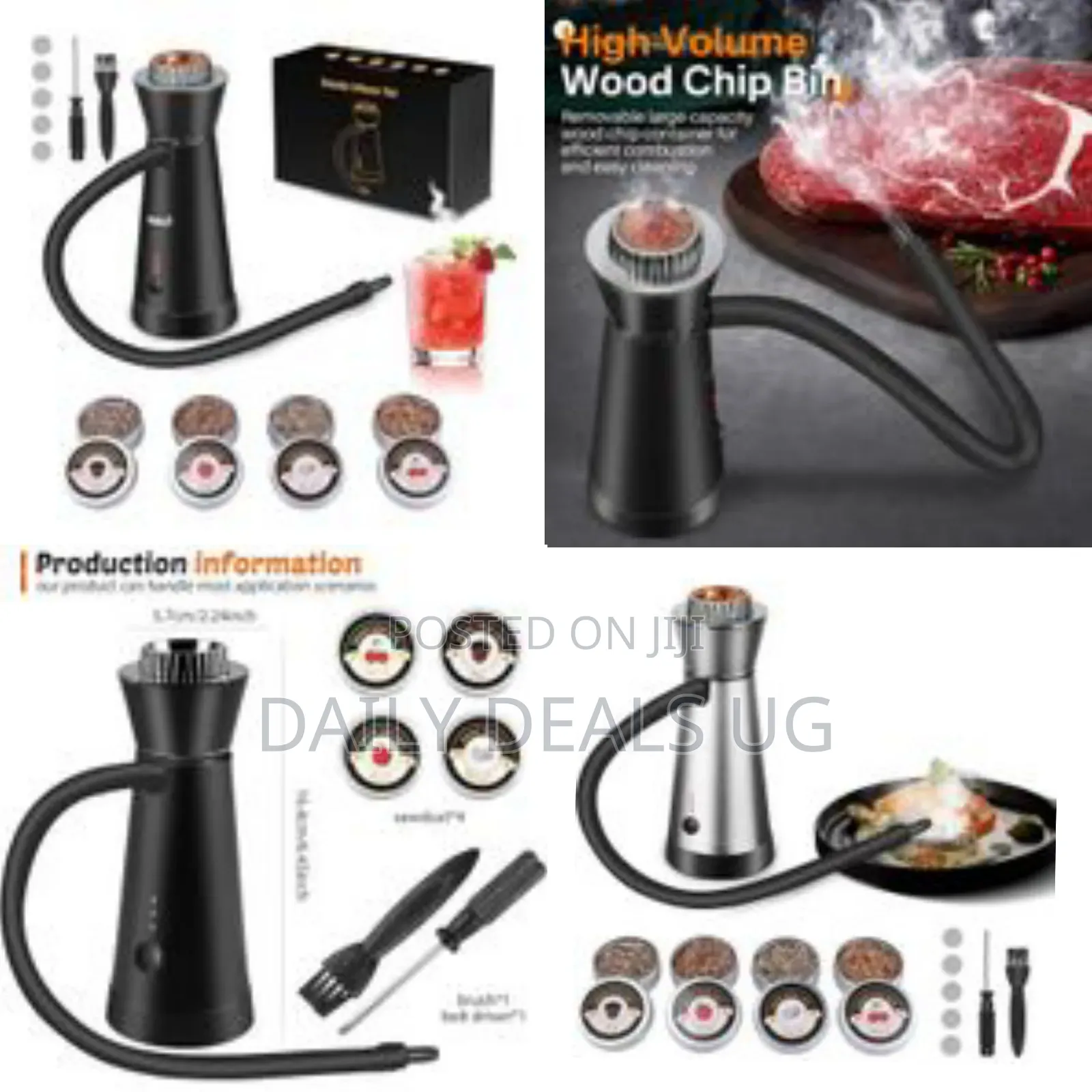 Smoke Infuser Food Drink Cold Smoke Gun Generator Bar With Lighter