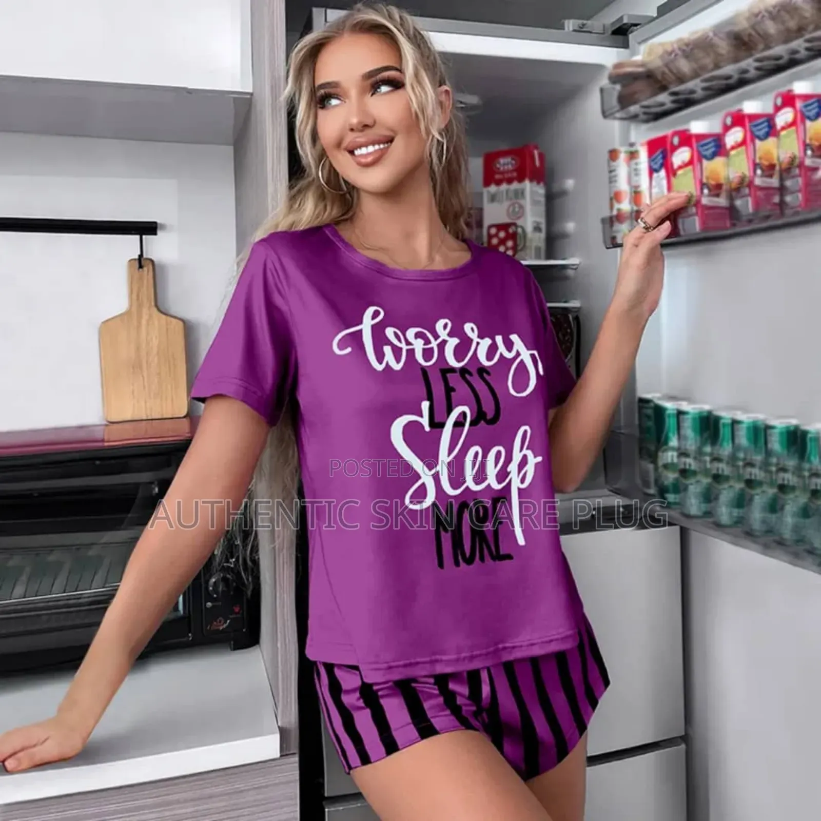 Adorable Sleep More Pajama Set for Womens
