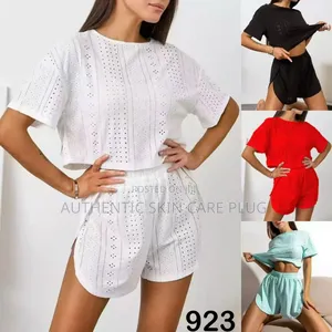 Adorable Goodnight Pajama Set Womens Cartoon Short
