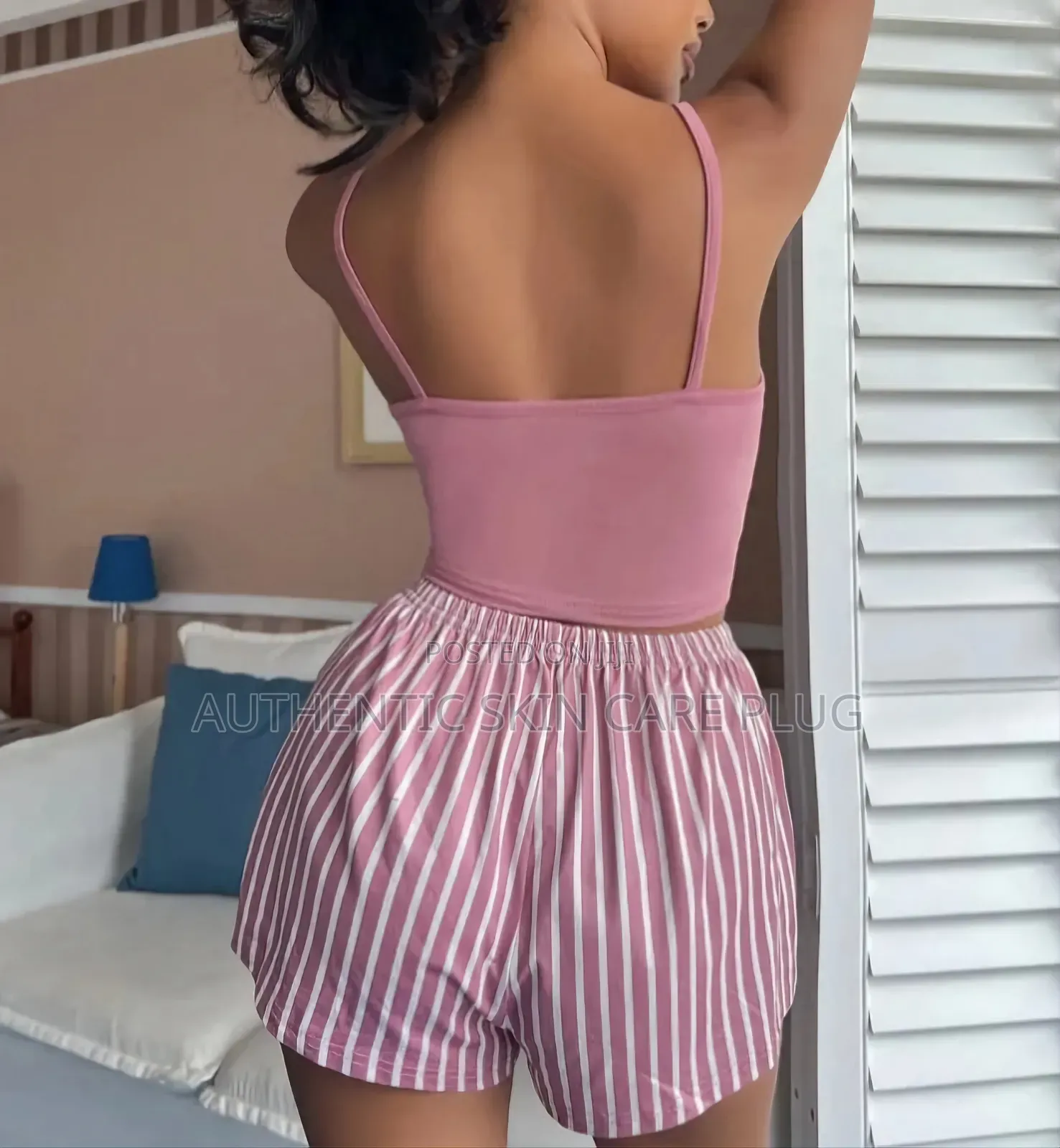 Adorable Goodnight Pajama Set Womens Cartoon Short