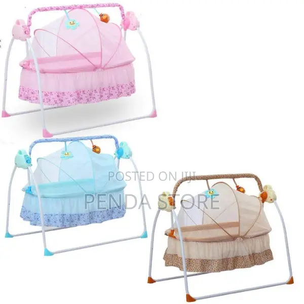 Electric Baby Crib Music Cradle – Auto-Swing Rocker Baby Crib