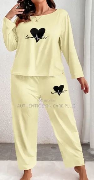 Women's Printed Sleepwear Plus Size Plus Two Piece Set Pajamas