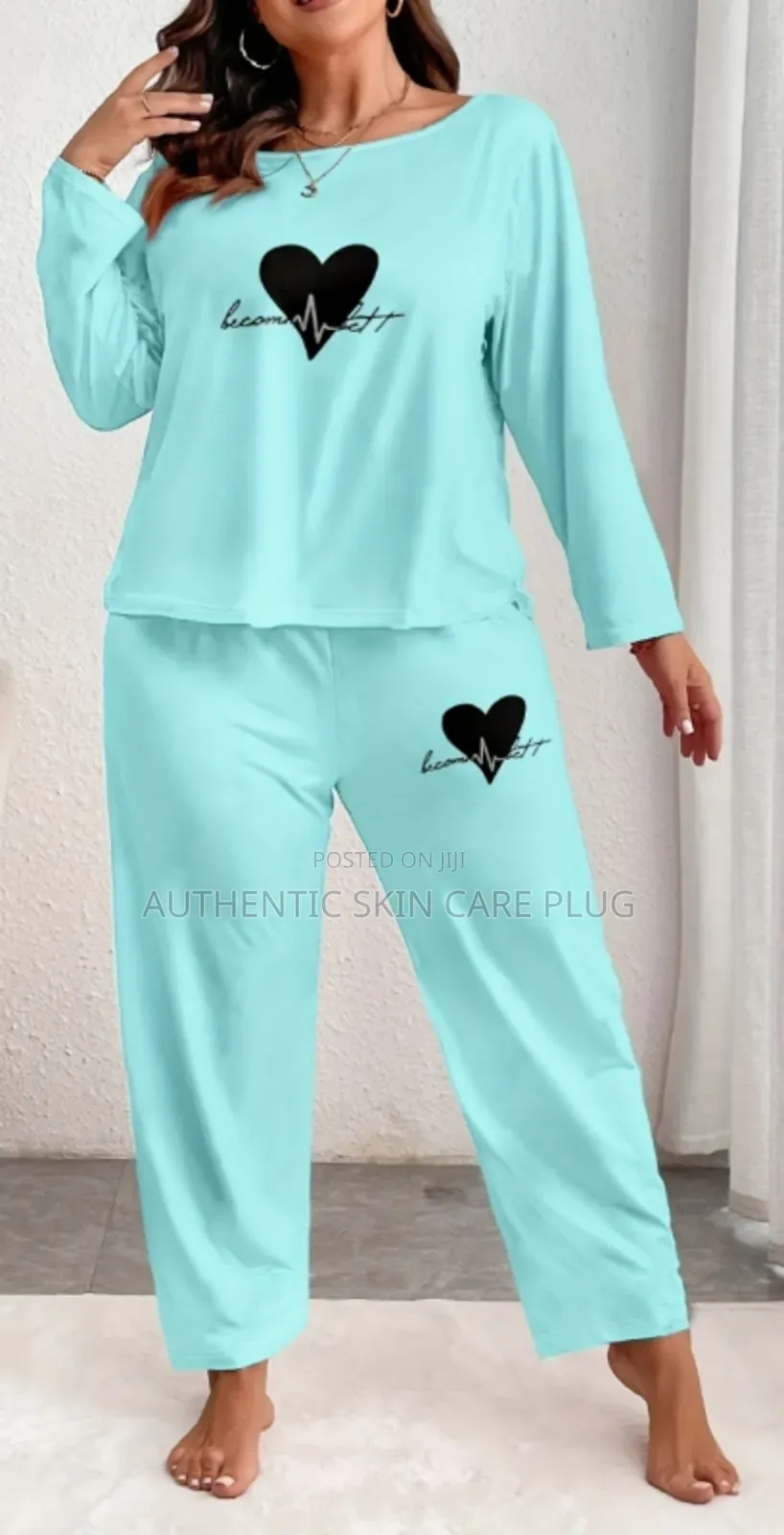 Women's Printed Sleepwear Plus Size Plus Two Piece Set Pajamas
