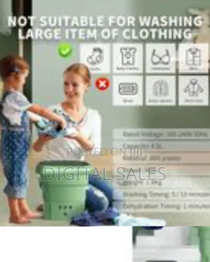 Portable Foldable Mini Washing Machine, Mini Washer Spinner 4.5l High