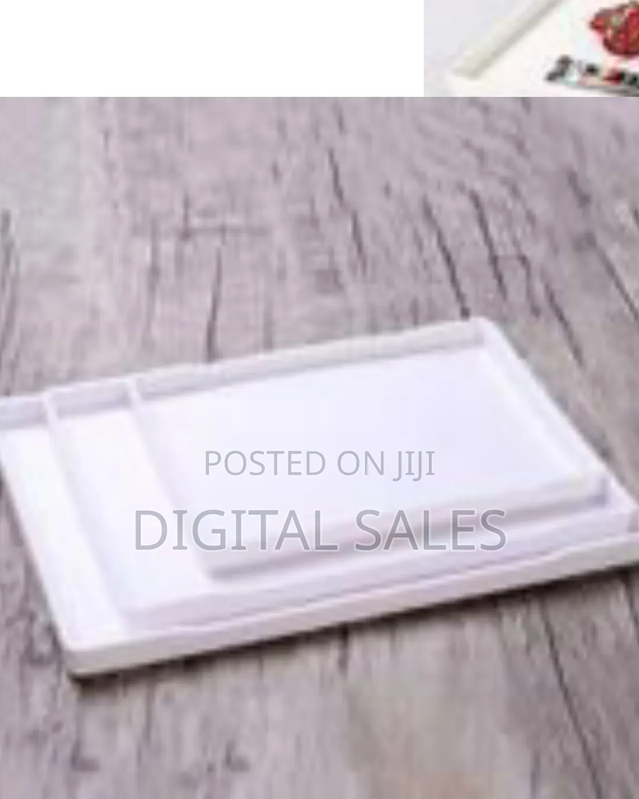 3 Pieces Deep Rectangular Melamine Trays Restaurant Cafe Hotel Kitchen