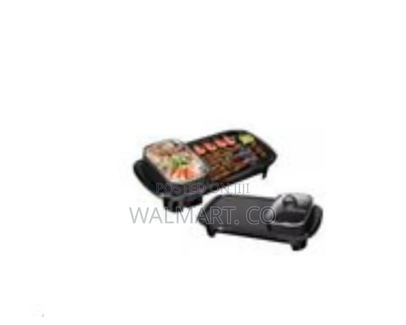 2 in 1 Electric Baking Pan and BBQ Electric Grill-Black