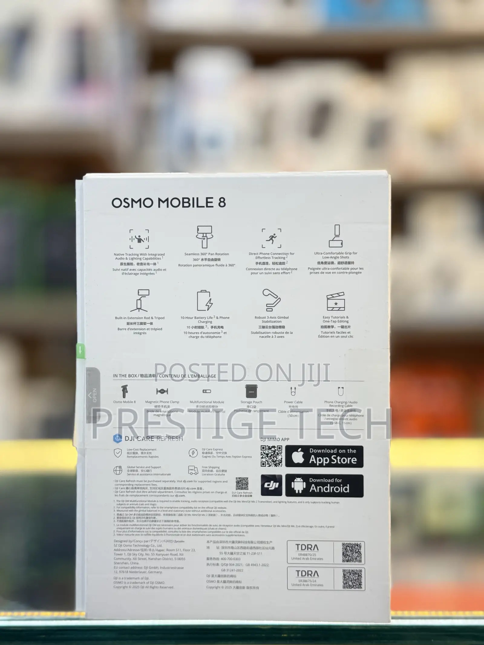 Dji Osmo Mobile 8 Smartphone Gimbal, 360 Rotation