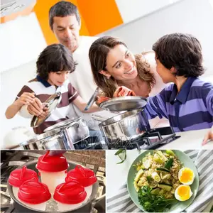 Silicone Egg Boil It Includes Six Silicone Egg Cookers,