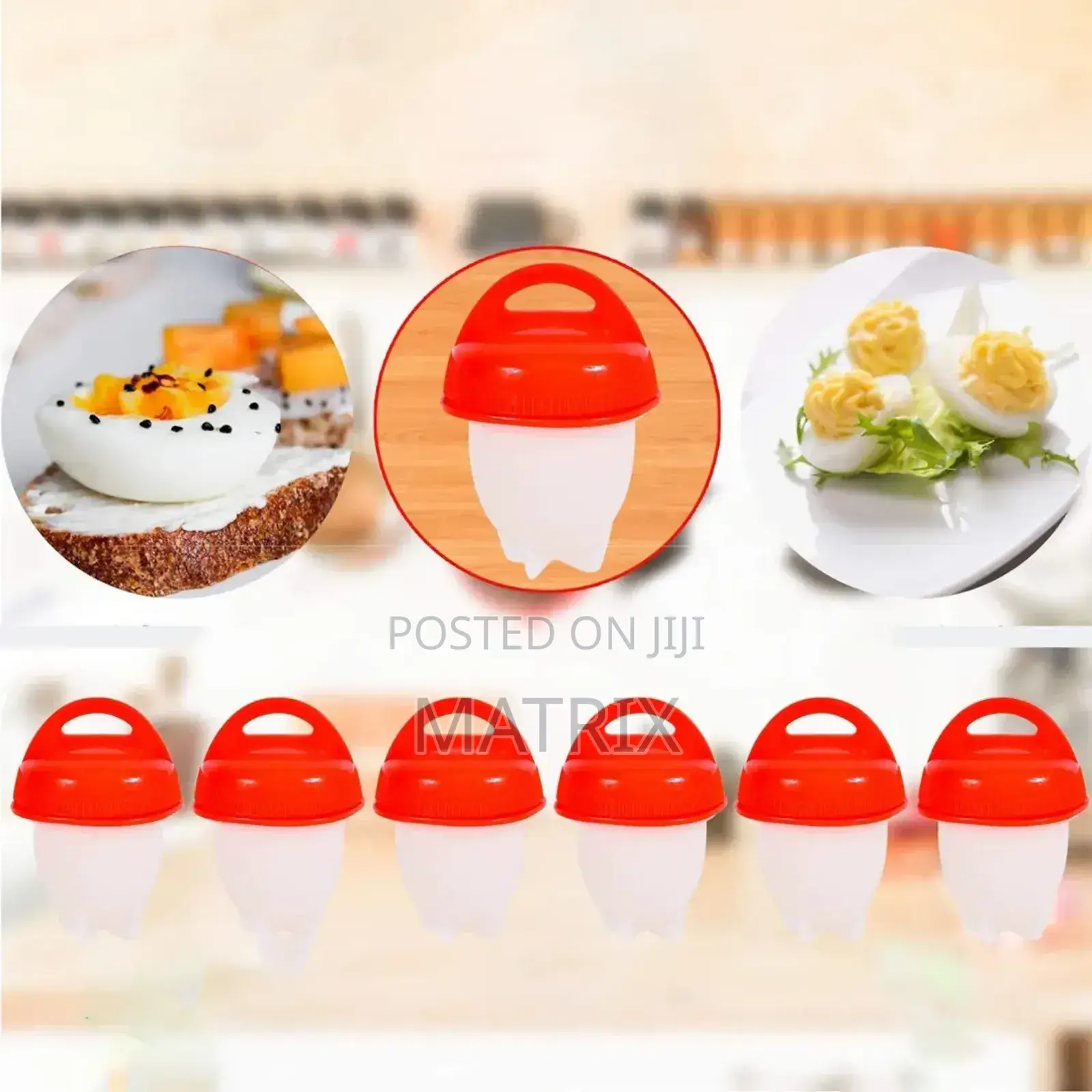 Silicone Egg Boil It Includes Six Silicone Egg Cookers,