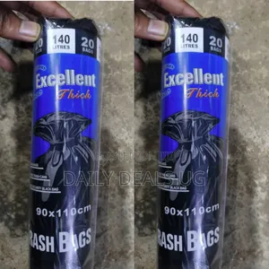 A Roll of "Excellent Thick" Black Trash Bags