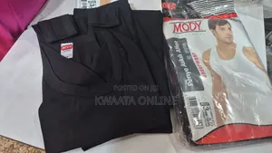 2 Piece Pack Mody Black Vests Breathable Ultra Soft Men's Cotton Vests