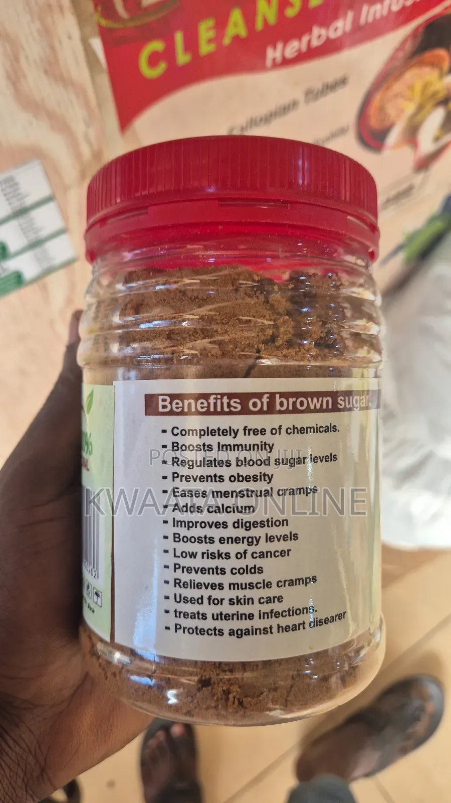 Pure Raw Brown Sugar No Preservatives No Artificial Flavors,No Sulphur