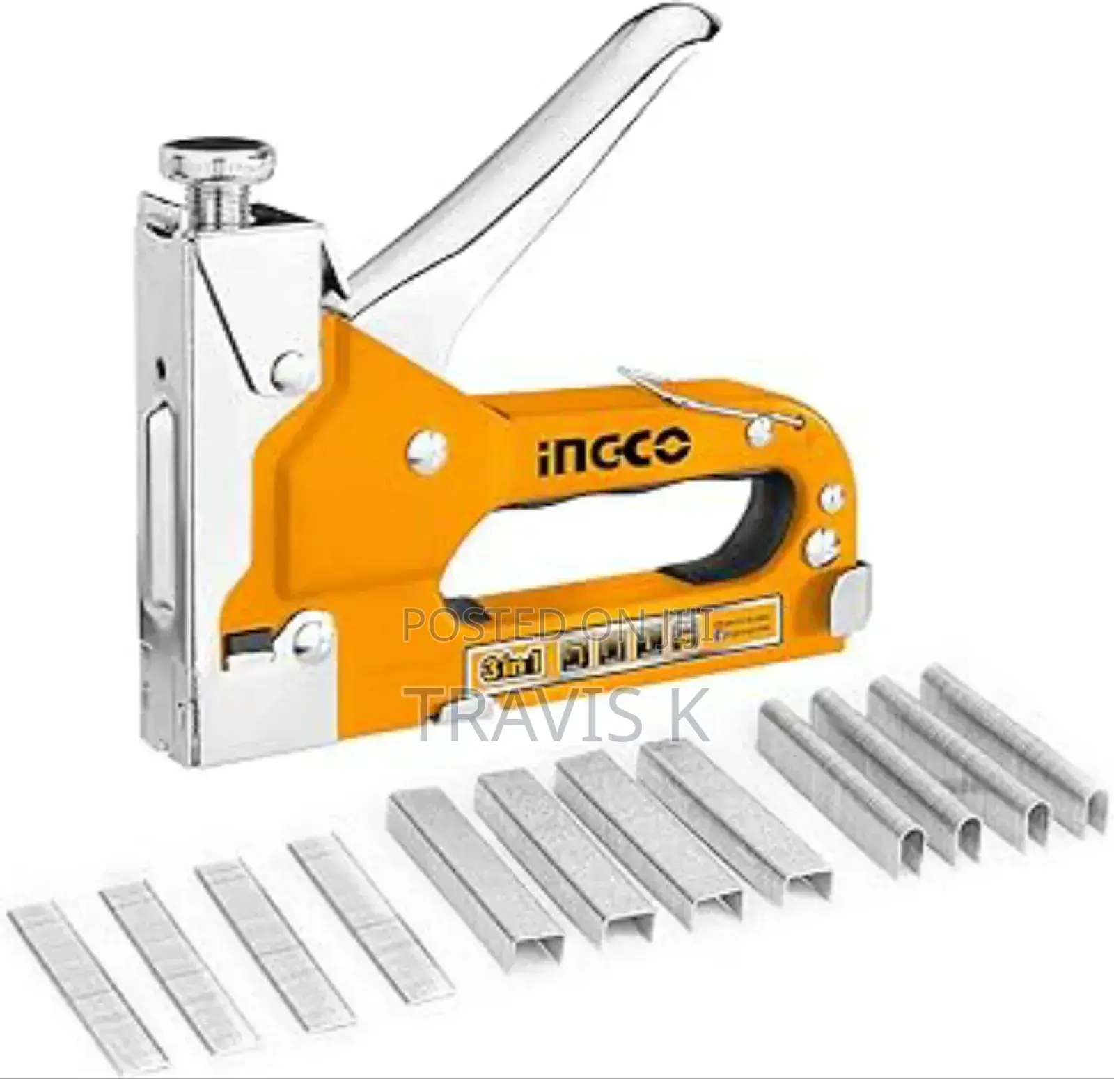 Ingco 3in1 Staple Gun Tucker Tacker Stapler