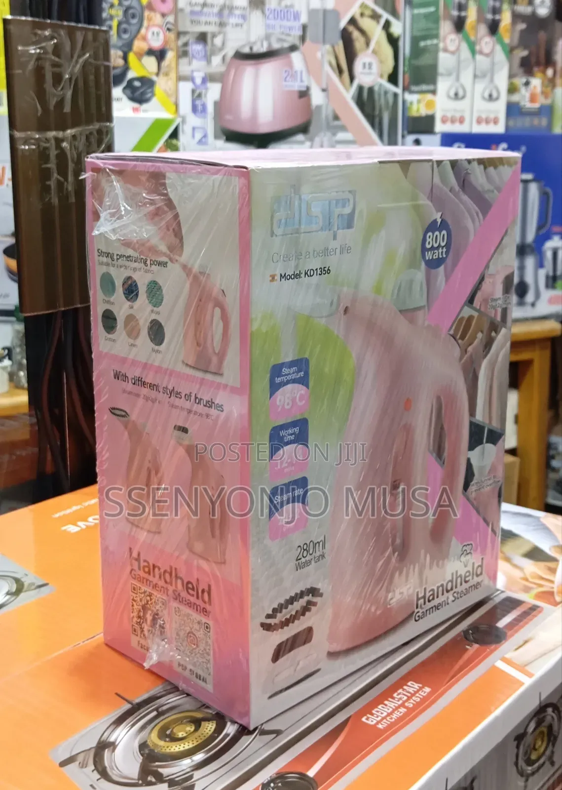 DSP Portable Handheld Garment Steamer – 800w Compact Efficient