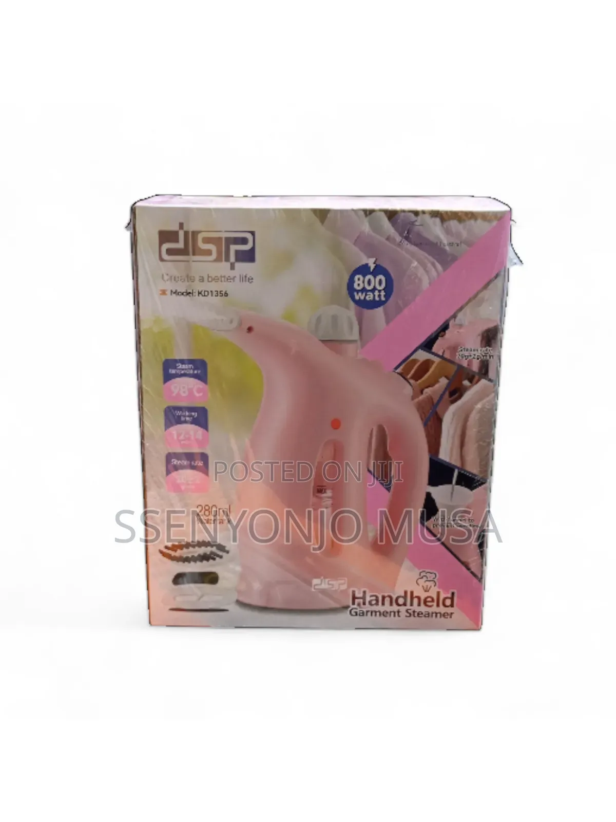 DSP Portable Handheld Garment Steamer – 800w Compact Efficient
