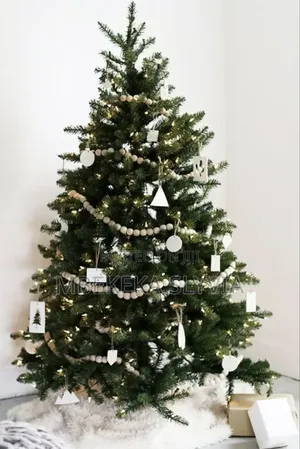 240m/8ft Christmas Tree With Simple Decor and Lights Home Accessories
