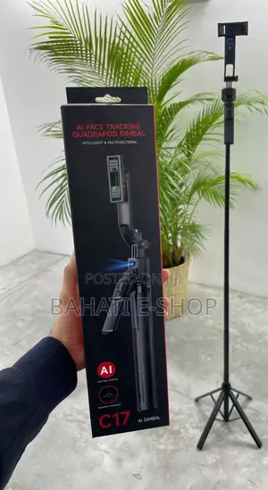 C17 Ai Face Tracking Tripod – Smart Selfie Stick With Bluetooth Remote