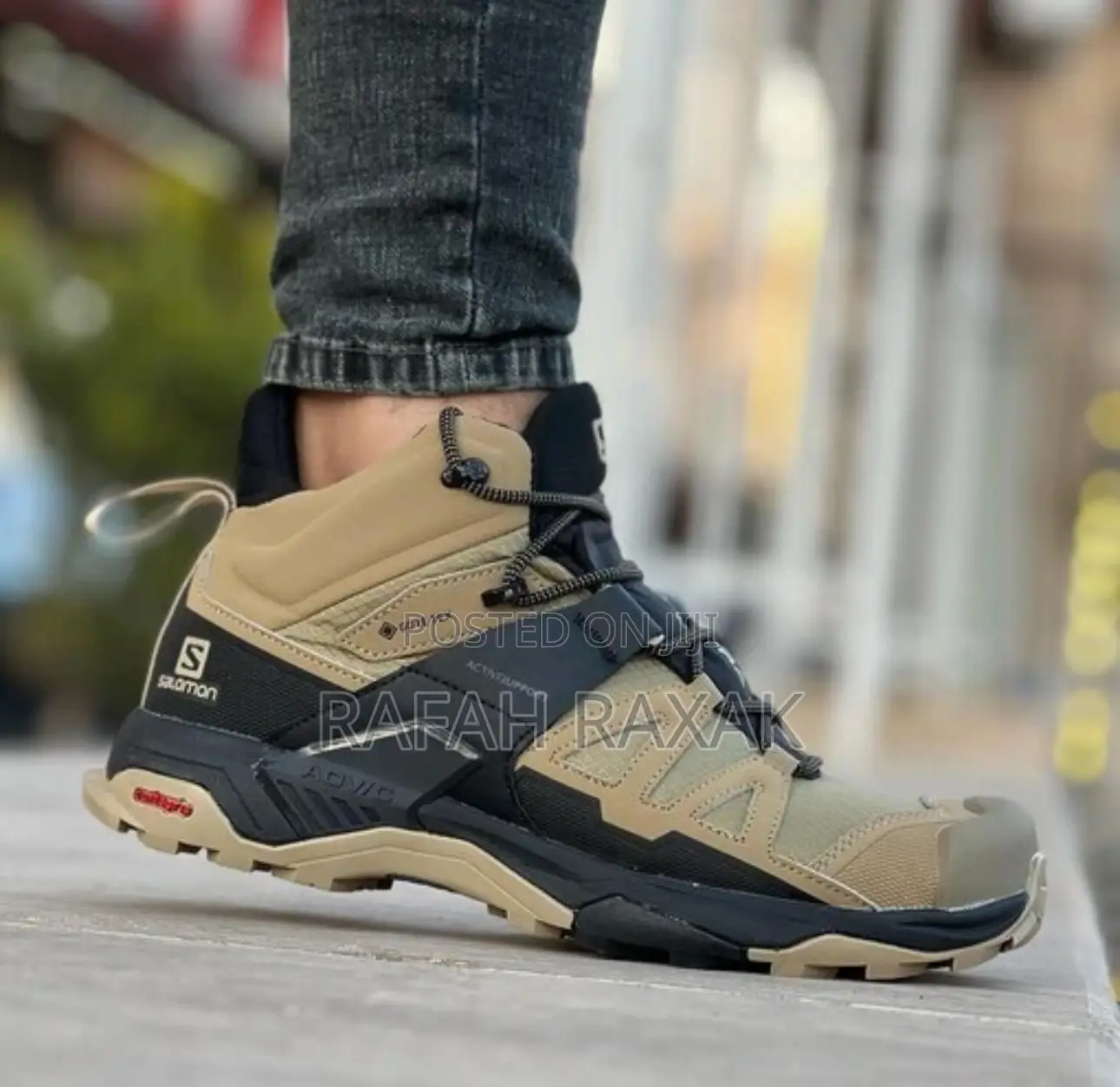 Men’S Brown Salomon X Ultra 4 Mid Gore-tex Hiking Sneaker Boots