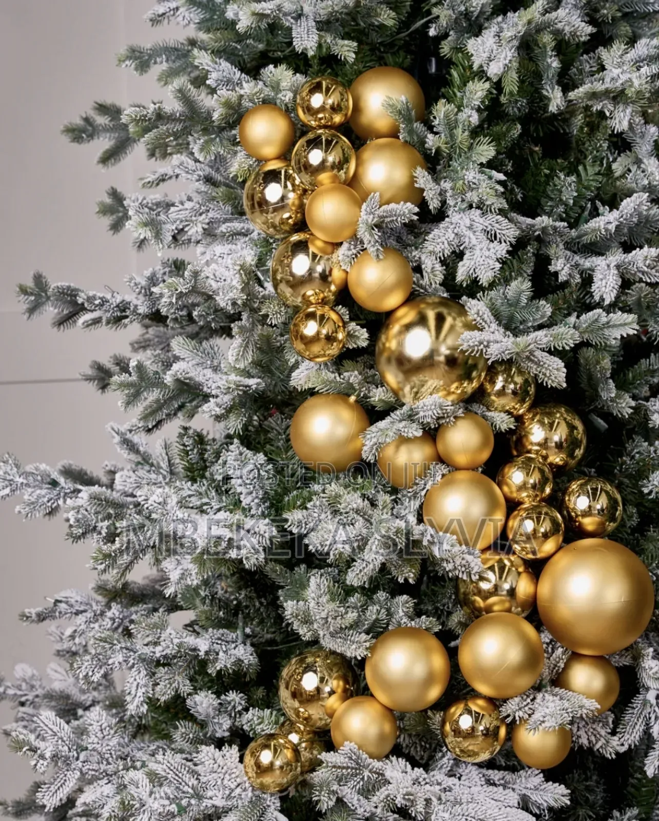 Gold Christmas Balls/Christmas Tree Snow White Ball Ornament