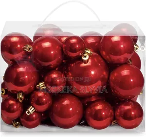 Hother Red Christmas Balls,24pcs Xmas Balls Packet