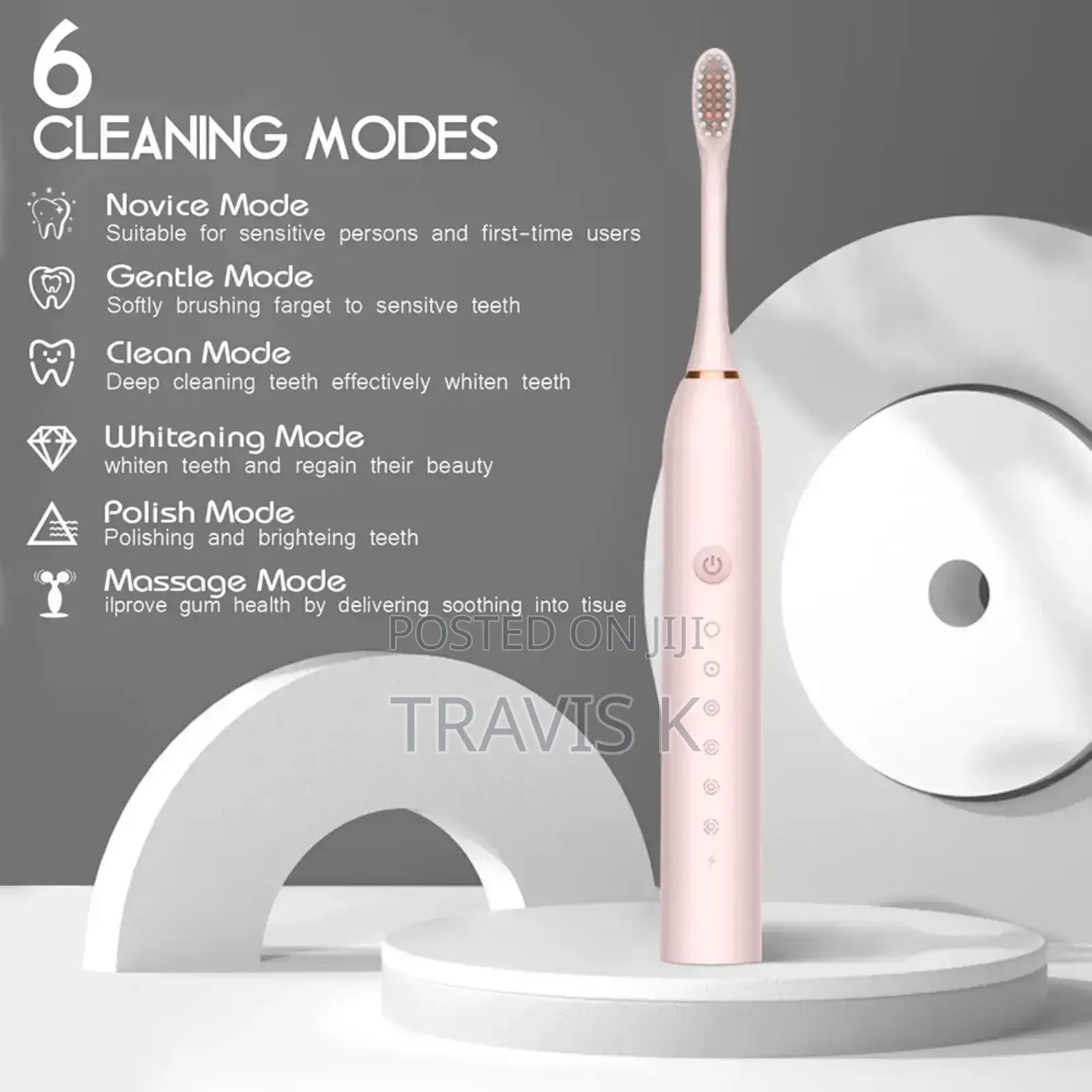 Sonic Rechargeable Waterproof Toothbrush