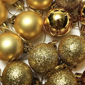 Gold Christmas Balls/24pcs Christmas Ball Ornament Home Decoration