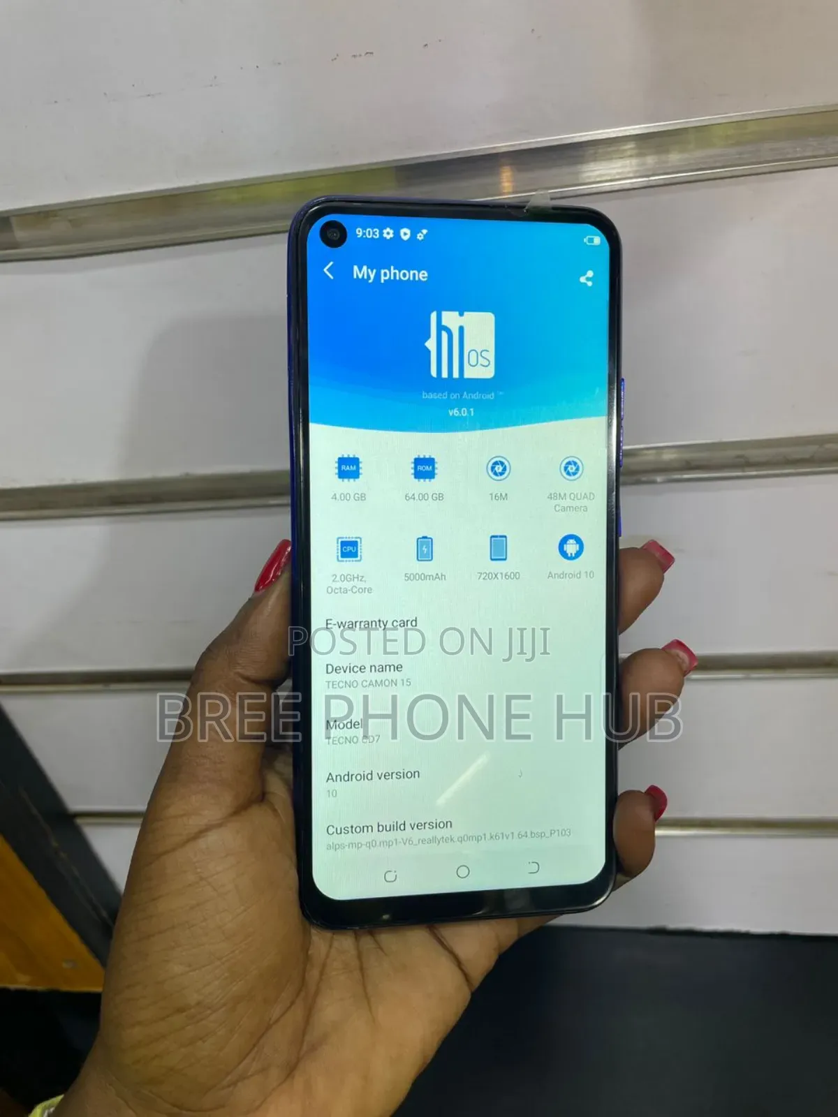 Tecno Camon 15 64 GB Blue
