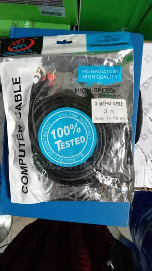 3.5mm to 2 Rca Av Cable.