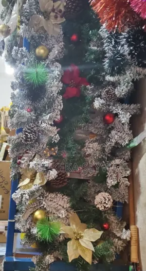 3m Christmas Garland Decorated/Snow White Christmas Garland Home Acces