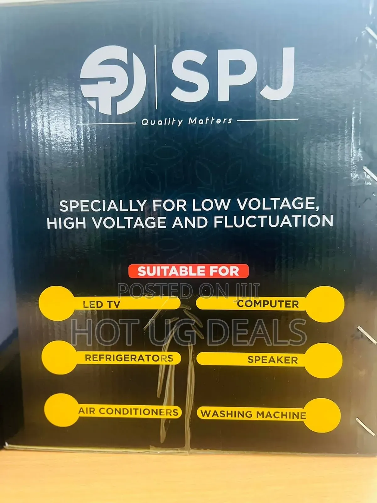 Spj Automatic Voltage Regulator 2000w - Black(2 Yrs Wrty)