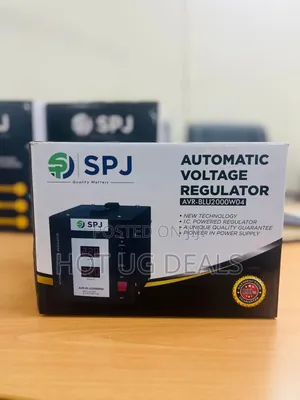 Spj Automatic Voltage Regulator 2000w - Black(2 Yrs Wrty)