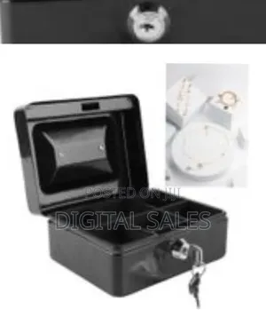 25x20x9 Cm Jt25 Metal Cash Box, Secure Money Storage With Lock and Key