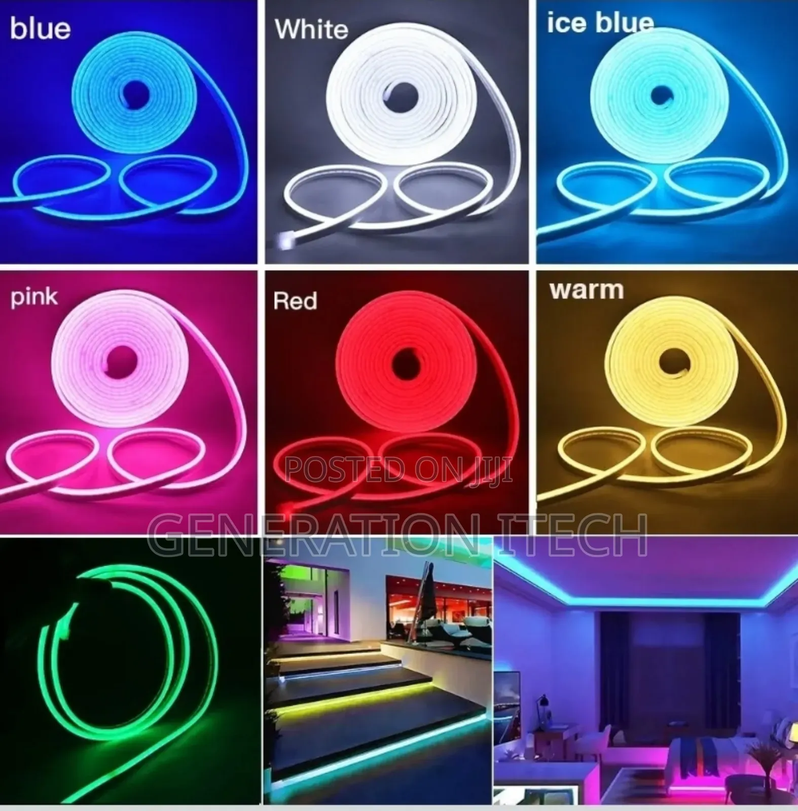Flexible Led Neon Strip Light For Outdoor And Indoor A Roll Of 50meter