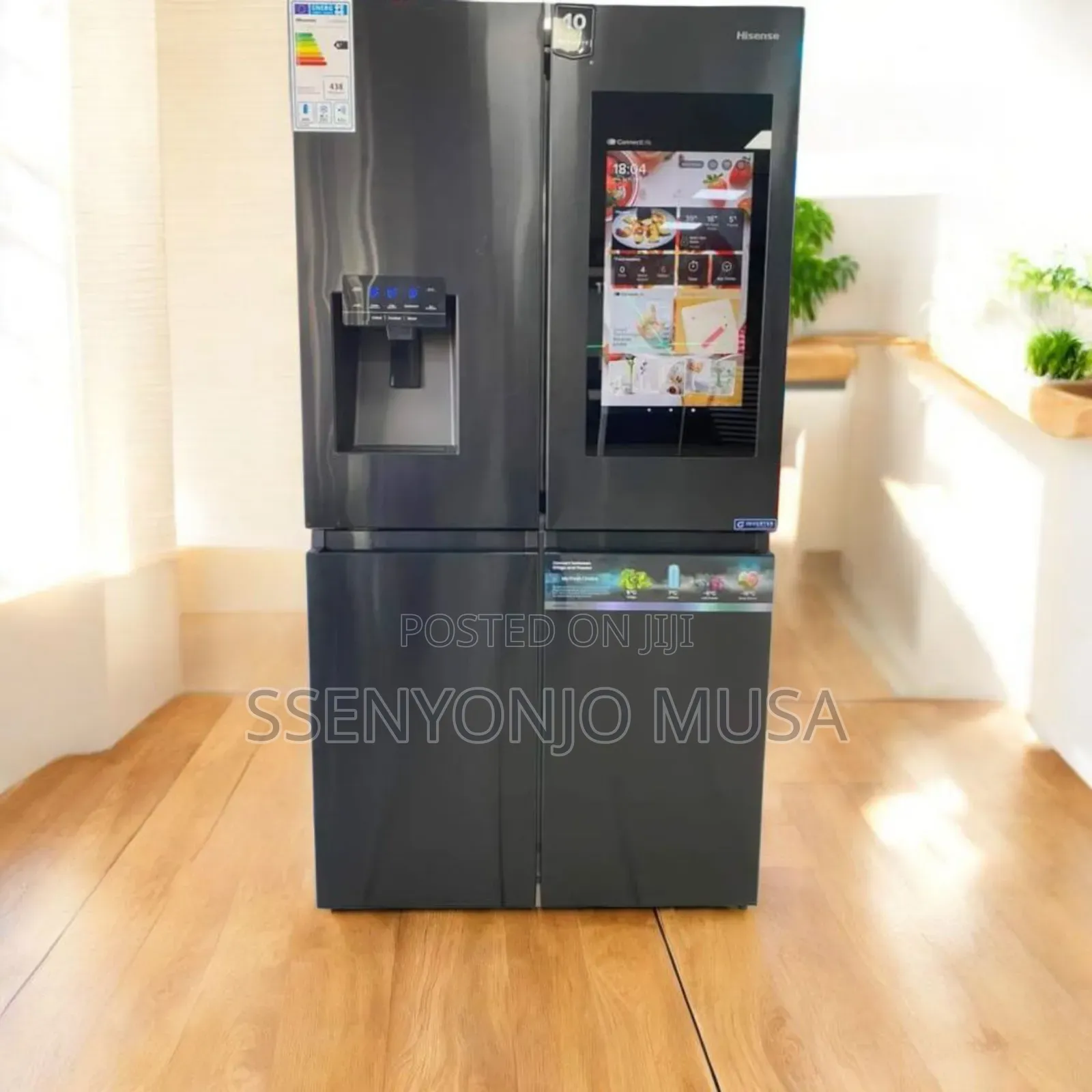 Hisense 680l Multi-door Smart Fridge Rc-68wc4sb - Black