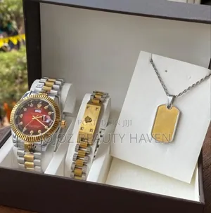 Unisex Stylish Watch,Bracelet, Necklace