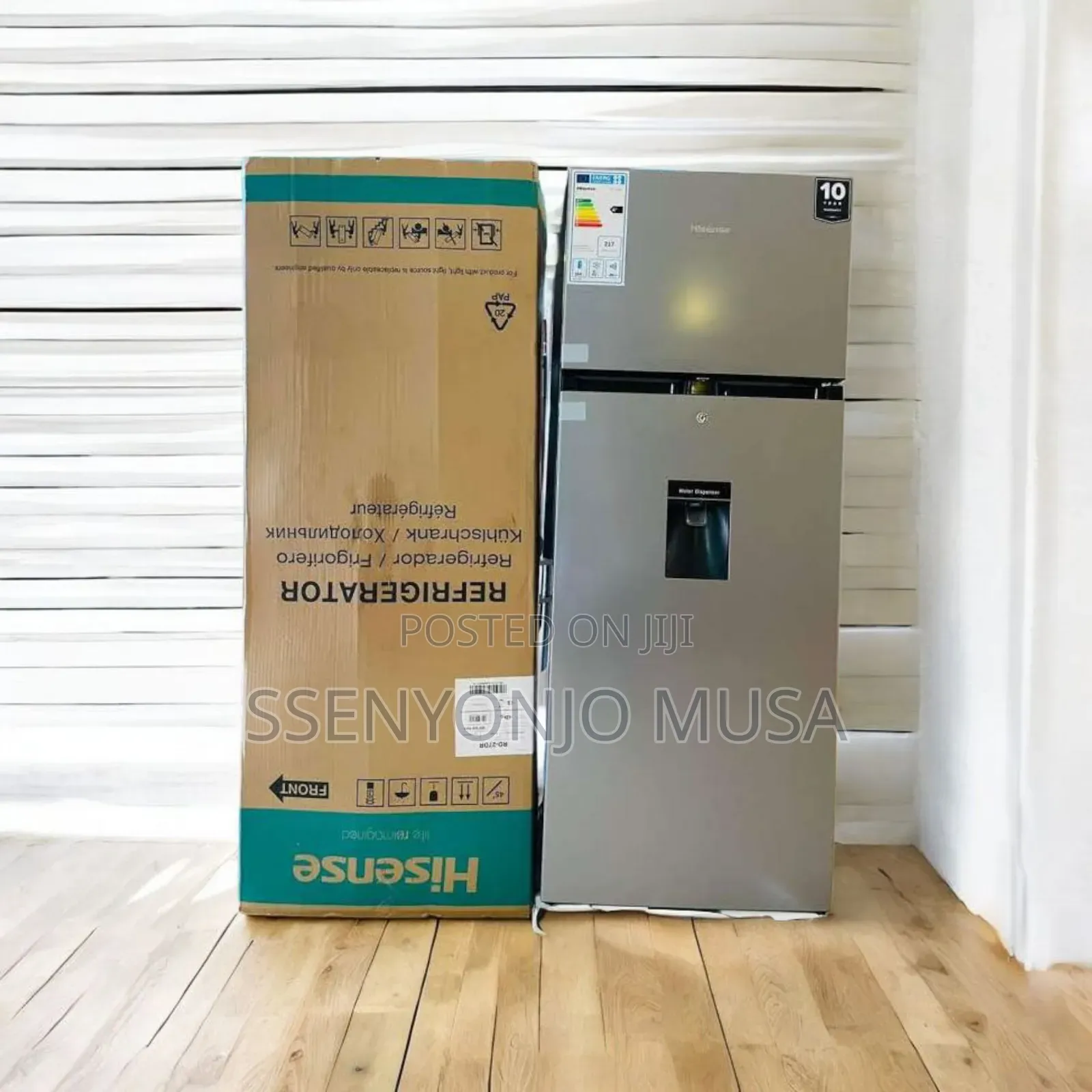 Hisense 270l 2-Door Fridge - Silver, With Water Dispenser-