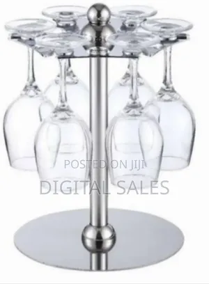 Countertop Rotating 6 Wine Glass Cup Holder