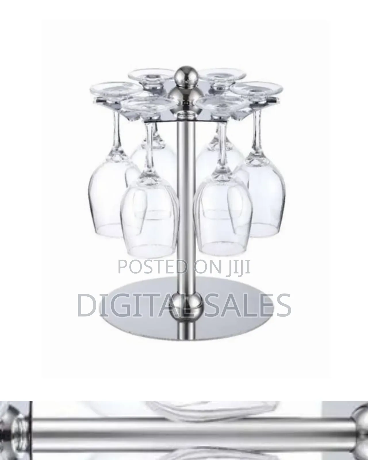 Countertop Rotating 6 Wine Glass Cup Holder